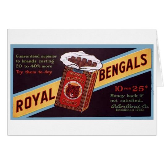 Royal Bengals Cards (Front Horizontal)
