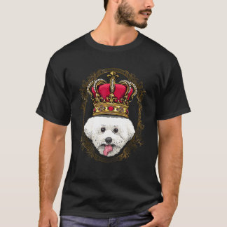 Royal Bichon Frise King Queen Princess Doggo Puppy T-Shirt