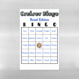 Royal Bingo Dry Erase Magnetic Sheet