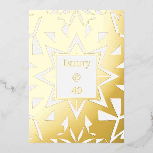 Royal Birthday Dinner Party Menu (Front)