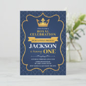 Royal Birthday Party Invitation (Standing Front)