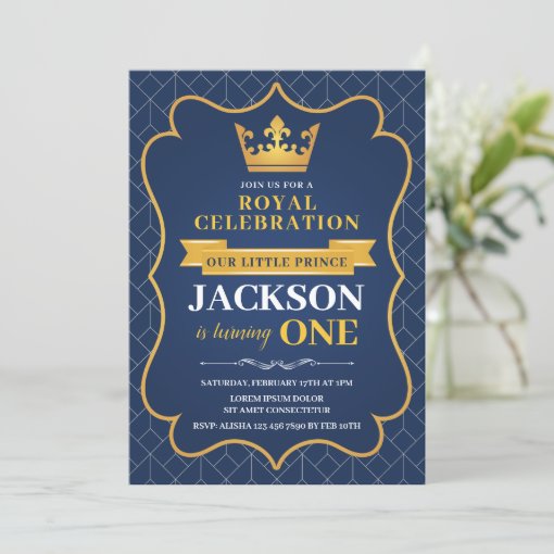 Royal Birthday Party Invitation Zazzle