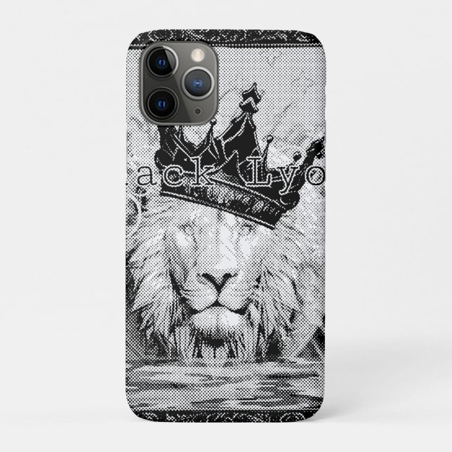 Royal black Lyon  Case-Mate iPhone Case (Back)