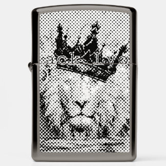 Royal black Lyon Zippo Lighter