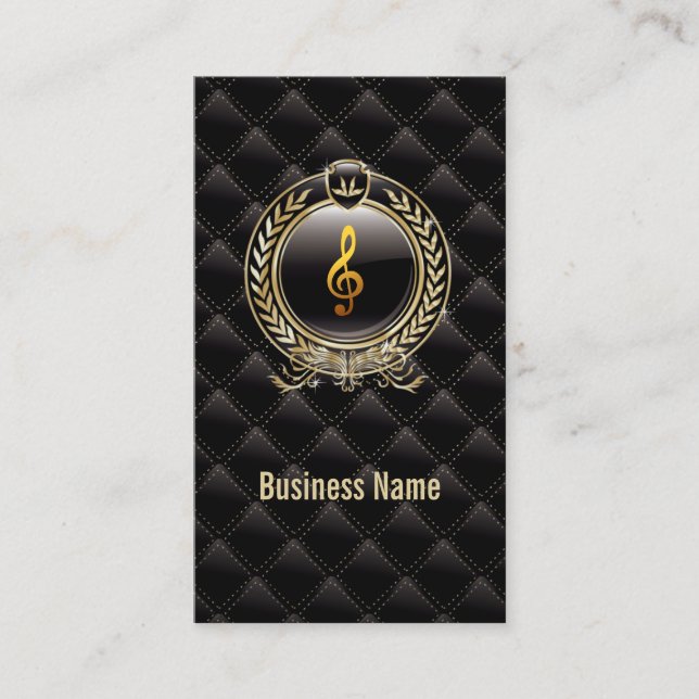 Royal Black Music Lessons business card (Front)