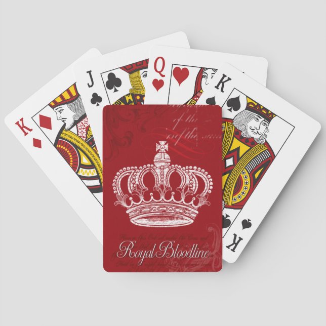 Royal Bloodline - Red Poker Cards (Back)