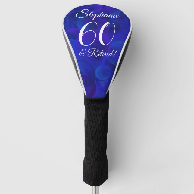 Royal Blue 60 and Retired Golf Head Cover (Front)