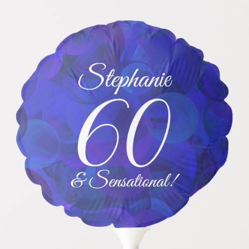 Royal Blue 60 and Sensational Birthday Party Balloon