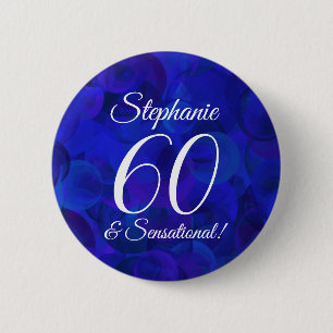 Royal Blue 60 and Sensational Birthday Party Button