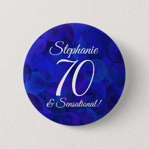Royal Blue 70 and Sensational Birthday Party Button