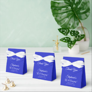 Royal Blue 80 and Amazing Birthday Party Favor Boxes