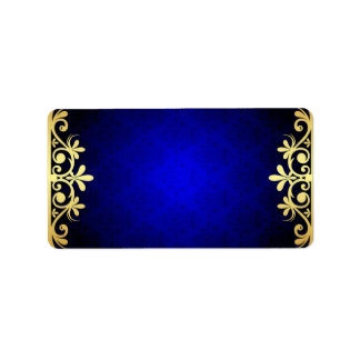 Royal Blue Address Label Sheets