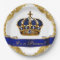 Royal Blue and Gold Crown Prince Baby Shower