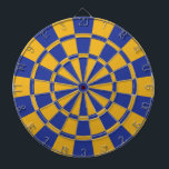 Royal Blue And Gold Dart Board<br><div class="desc">Royal Blue And Gold Dart Board</div>