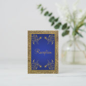 Royal Blue and Gold Enclosure Card (Standing Front)