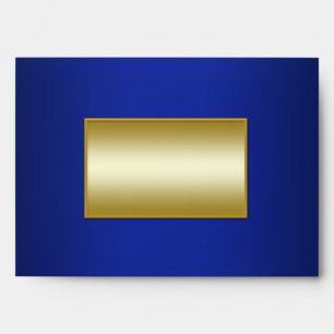 Royal Blue and Gold Envelope for 5x7 Sizes