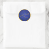 Royal Blue and Gold Envelope Seal (Bag)