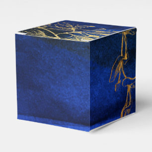 Royal Blue and Gold Favor Boxes