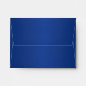 Royal Blue and Gold Floral Envelope fits RSVP (Back (Top Flap))