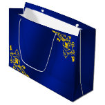 Royal Blue and Gold Large Gift Bag