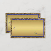 Royal Blue and Gold Placecards (Front/Back)