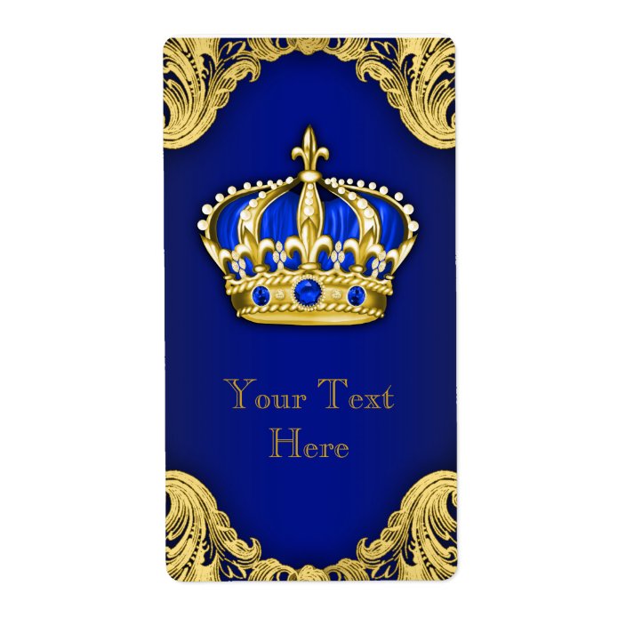 royal blue and gold prince crown wine bottle label zazzle com royal blue and gold prince crown wine bottle label zazzle com