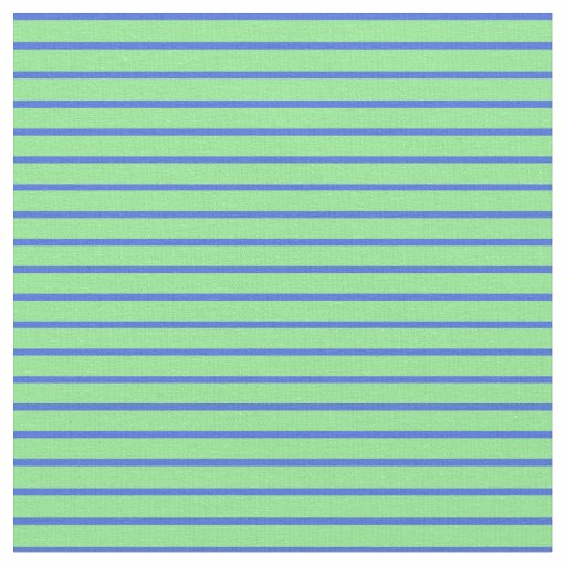 Royal Blue and Light Green Pattern Fabric