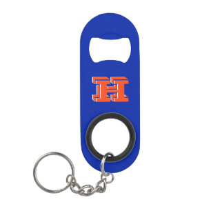 Royal Blue and Orange Keychain Bottle Opener