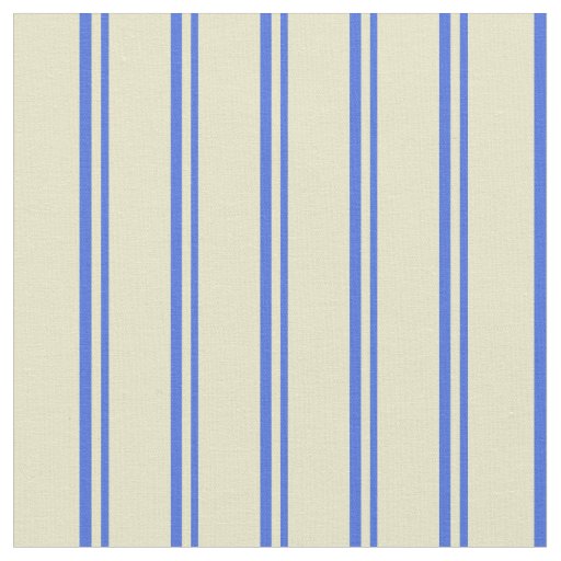 Royal Blue and Pale Goldenrod Pattern Fabric