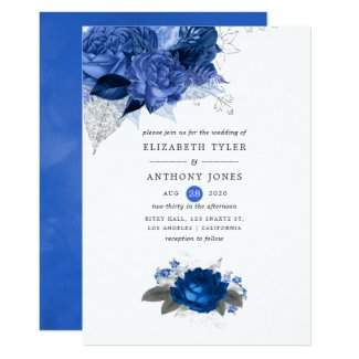 Pin By Debralie Insauriga On Philippines Royal Blue Wedding Invitations Wedding Invitations Vintage Elegant Wedding Invitations Vintage Blue