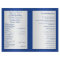Royal Blue and Silver Floral Wedding Program
