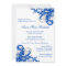 Royal Blue and Silver Flourish Bridal Shower