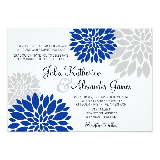 Royal Blue Invitation Paper 6