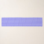 Royal blue and white candy stripes scarf<br><div class="desc">Royal blue and white candy stripes</div>
