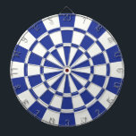 Royal Blue And White Dartboard With Darts<br><div class="desc">Royal Blue And White Dart Board</div>