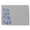 Royal Blue and White Envelope for 5x7 Sizes