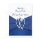 Royal Blue and White Joined Hearts Favor Tag