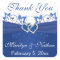 Royal Blue and White Joined Hearts Sticker 2