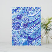 Royal Blue and White Ming style pattern art (Standing Front)