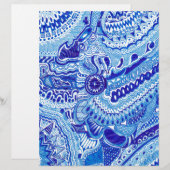 Royal Blue and White Ming style pattern art (Front/Back)