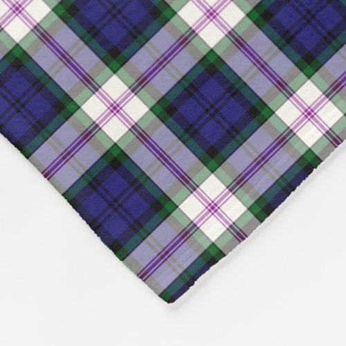 Royal Blue and White Plaid Baird Dress Tartan Fleece Blanket