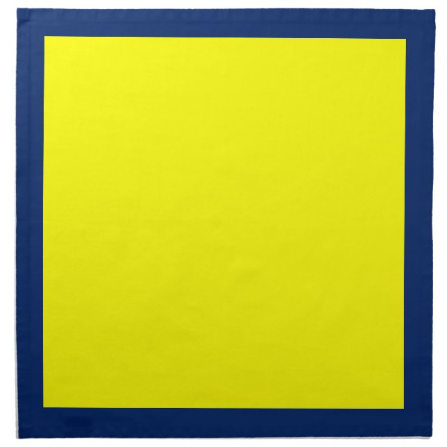 Royal Blue and Yellow Napkins (Front)