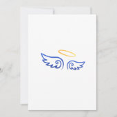 Royal Blue Angel wings with Halo (Front)