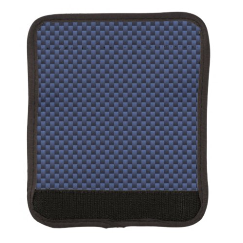 Royal Blue Automotive Carbon Fiber Weave Style Luggage Handle Wrap
