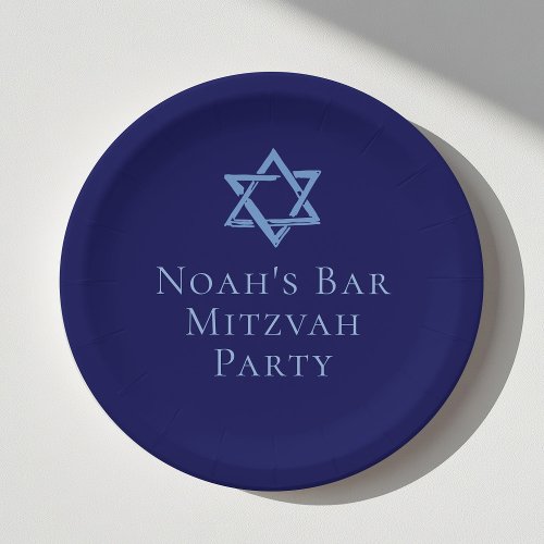 Royal Blue Bar Mitzvah Party Star of David