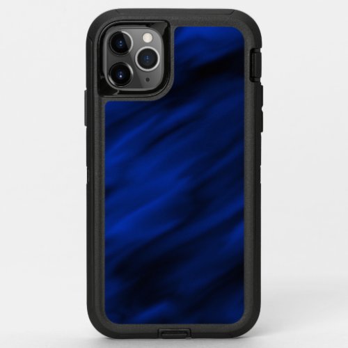 Royal_blue_black_abstract_zazzle_growshop_otterbox OtterBox Defender iPhone 11 Pro Max Case