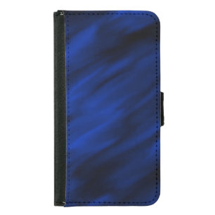 Royal_blue_black_abstract_zazzle_growshop  samsung galaxy s5 wallet case