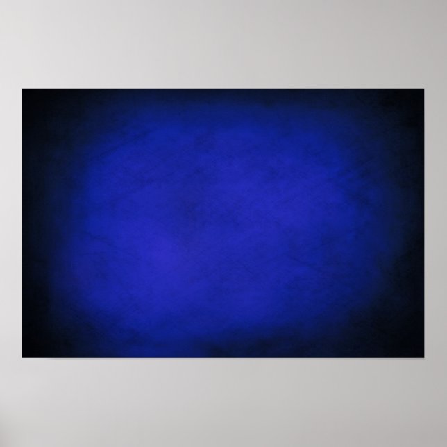 Royal Blue & Black Backgrounds Poster (Front)