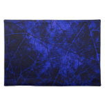 Royal Blue Black Crackle Lacquer Grunge Texture Cloth Placemat at Zazzle