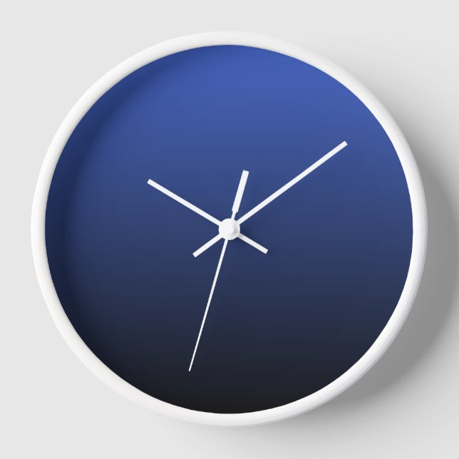 Royal Blue Black Ombre Clock (Front)